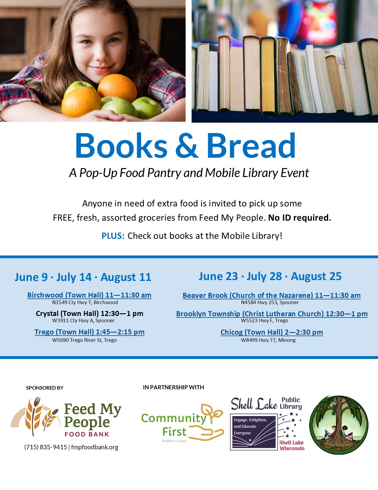 Washburn Route Poster Books and Bread